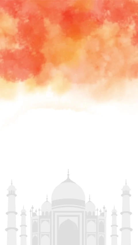 India independence day  background with Taj Mahal Stock Footage 281021635