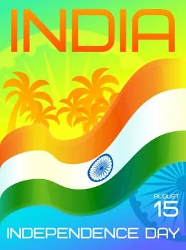 India Independence Day Stock Illustration