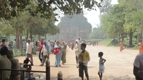 India Konark Sun Temple Stock Footage 45801611