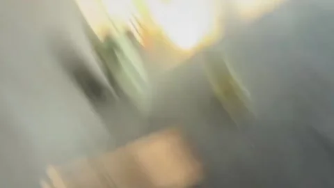 India: Leopard attacks worker in under-construction building, residents p... Stock Footage 297122243