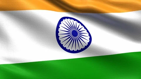 India Looping Flag 4K Vídeos de archivo 108049351