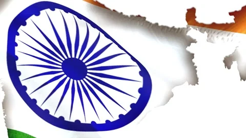 India map 4k Видео 286996620