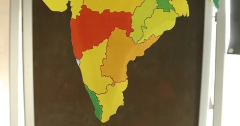 India Map art Hanging Video stock 99745200