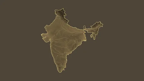 India map - cartoon. Border. Sepia. | Stock Video | Pond5 India map - cartoon. Border. Sepia. | Stock Video | Pond5