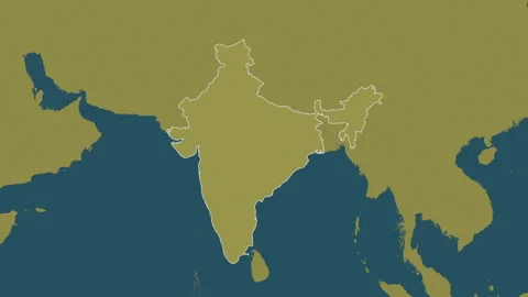 India map - drive. Border. Pattern. Stock Footage 241775049