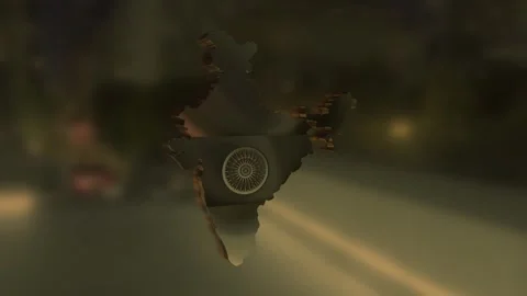 India Map 库存影片 277778247