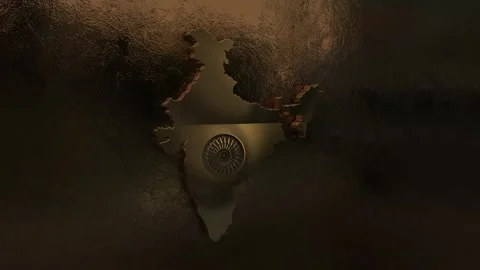 India Map Stock Footage 277778370