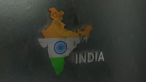 India Map Stock Footage 277924464
