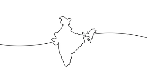 India map Stock Footage 314767508