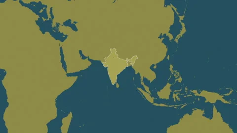India map - glide. Border. Pattern. Stock Footage 241775778