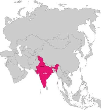 India map Stock Illustration