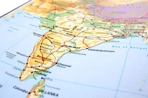 India map Stock Photos