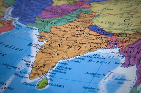 India map Stock-Fotos