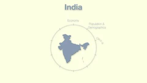 India MAP revealingmotion graphics data elements Stock Footage 339868483