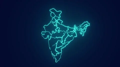 Indian States Map Stock Video Footage | Royalty Free Indian States Map ...