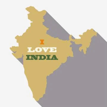 India map - vector Ilustração Stock