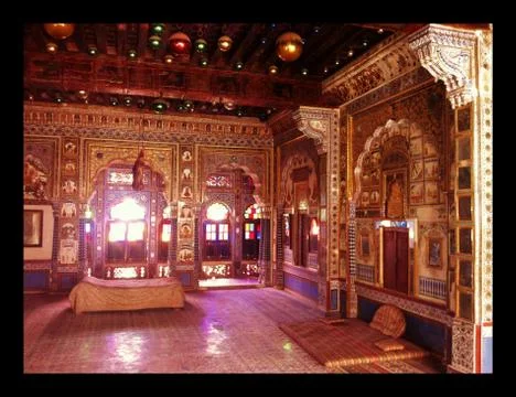 India-Meharangarh Palace interior Stock Photos