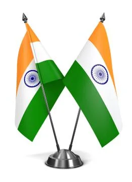 India - Miniature Flags. Stock Illustration