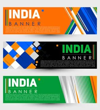 India modern banner template vector set design Stock Illustration