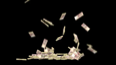 India Money Falling  Down  Stock Footage 106486085