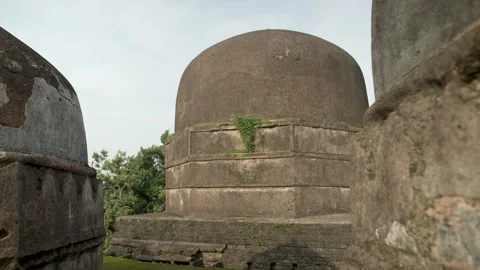 India MP Mandu Hathi mahal group Hathi mahal Dome Video stock 281262824