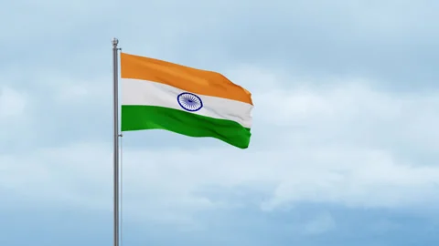 India national flag 스톡 동영상 251162233
