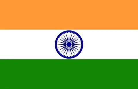 India National Flag Stock Illustration