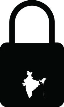 India national lockdown concept due to COVID-19 disease. coronavirus crises l Stock Illustration