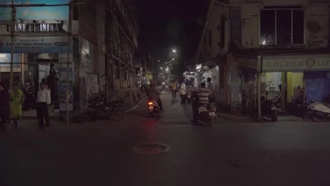 India, night, road. Stock Footage 294382766