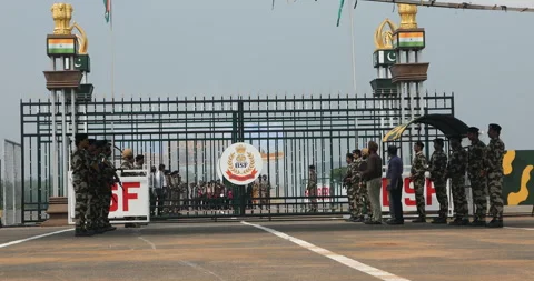 India Pak Border Gate Видео 326296470