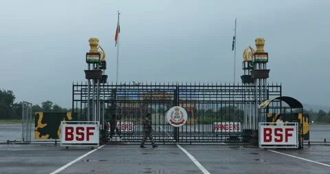 India Pakistan Border Gate Video stock 326331610