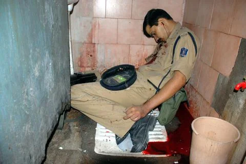 India Paramilitary Solider Committed Suicide - Nov 2011 Stock Photos