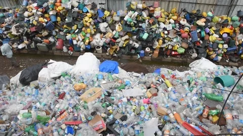 INDIA-PLASTIC WASTE-ENVIRONMENT-SCRAPYARD Stock Footage 145717917