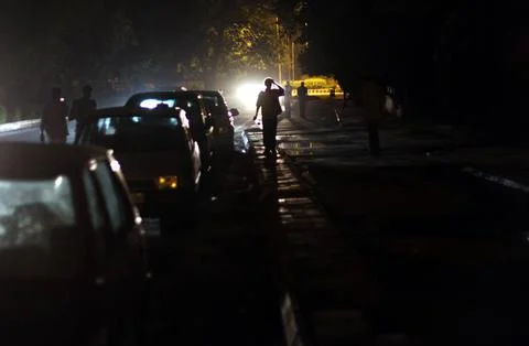 India Power Failure - Aug 2012 스톡 사진
