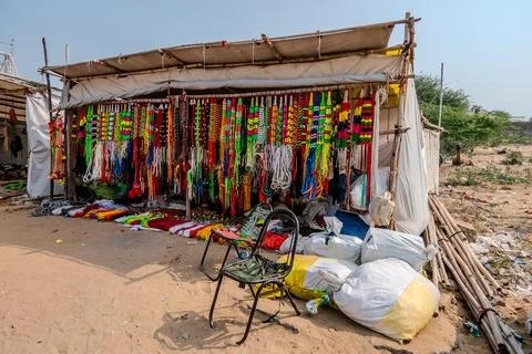 India, Pushkar, Scene of daily life during the annual fair. Stock Photos