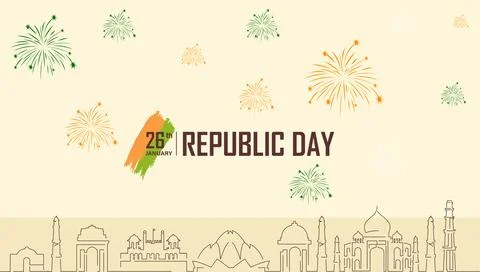 India republic day Stock Illustration