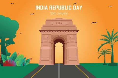 India Republic Day Illustrazione stock