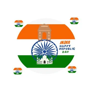 India republic day Stock Illustration