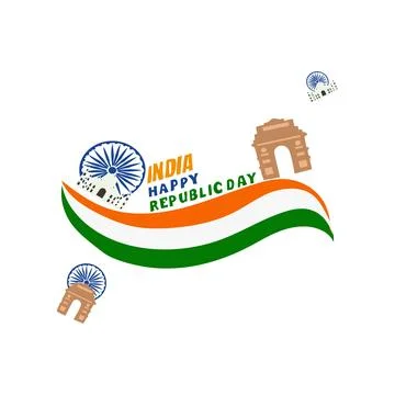 India republic day Stock Illustration
