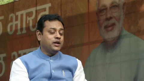 India, Sambit Patra: what Modi wants for renewable energy in India Stock Footage 264295034