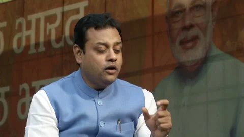 India, Sambit Patra: what Modi thinks about deregulation Stock Footage 264295146