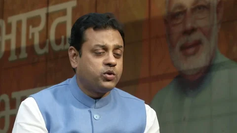 India, Sambit Patra: what PM Modi thinks about climate change Stock Footage 264295655