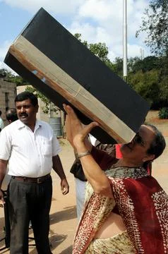 India Solar Eclipse - Jan 2010 Stock Photos