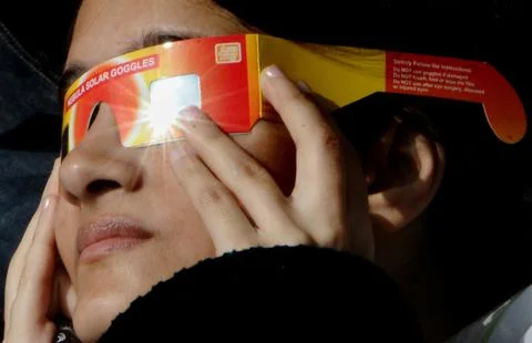 India Solar Eclipse - Jan 2010 Stock Photos