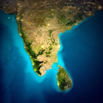 India space map Stock Photos