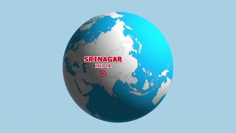 INDIA SRINAGAR ZOOM IN FROM SPACE Stock Footage 177493632