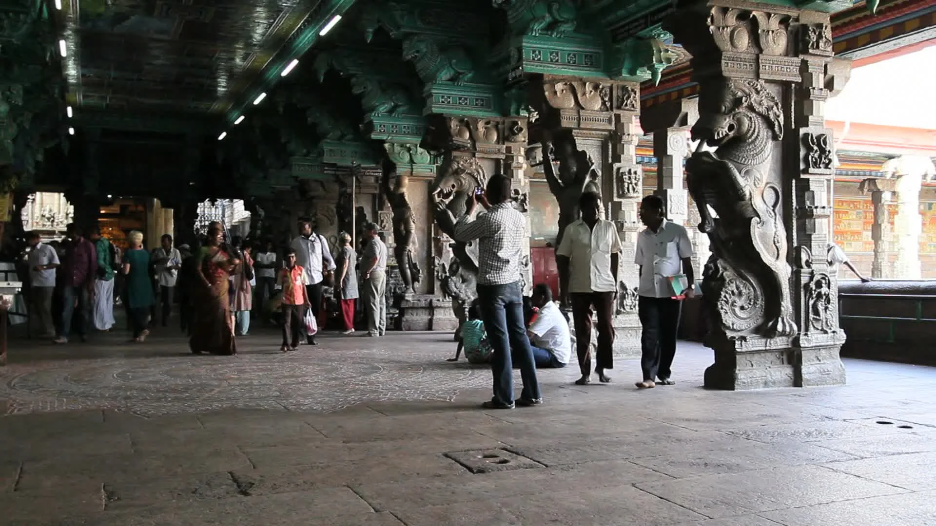 India Tamil Nadu Madurai temple thousand... | Stock Video | Pond5