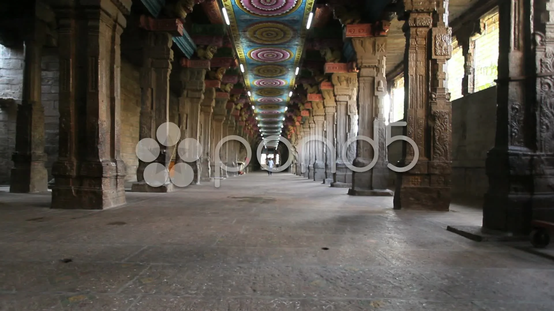 India Tamil Nadu Madurai temple tall col... | Stock Video | Pond5