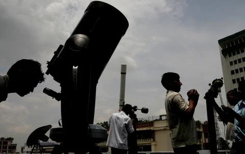India Total Solar Eclipse - Jul 2009 Stock Photos
