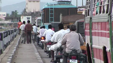 India traffic Stock Footage 45651883
